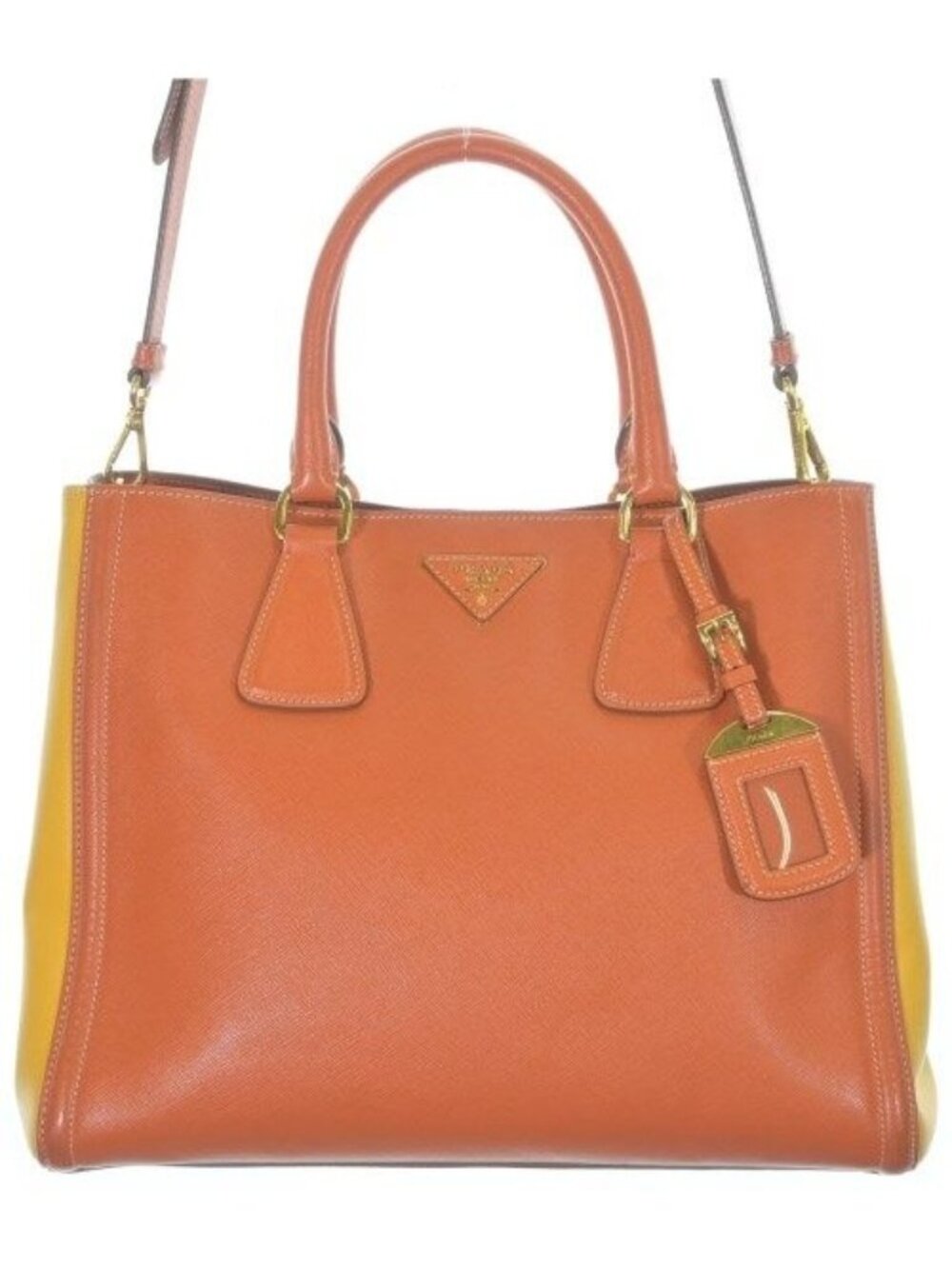 Prada Galleria 2-Way Handbag Brown